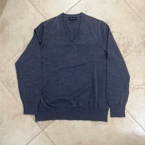 Brooks Brothers Charcoal V-Neck Sweater